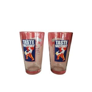 2 Victory Beer Glasses Champion Silver Medal Pennsylvania